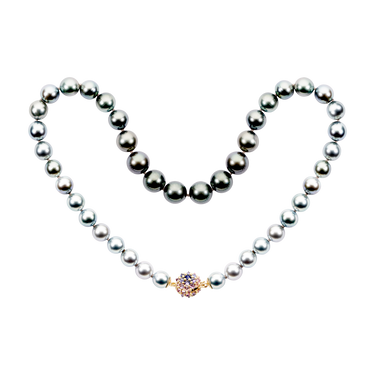 Medium Purple Sputnik Pearl Necklace - 11295